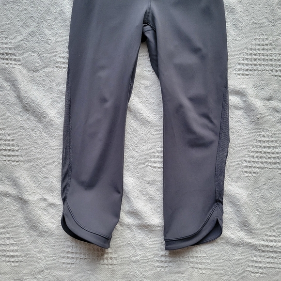 Lululemon Revitalize Athletic Activewear Sport Mesh Legging Crop (21") Blue Tied - Picture 6 of 11